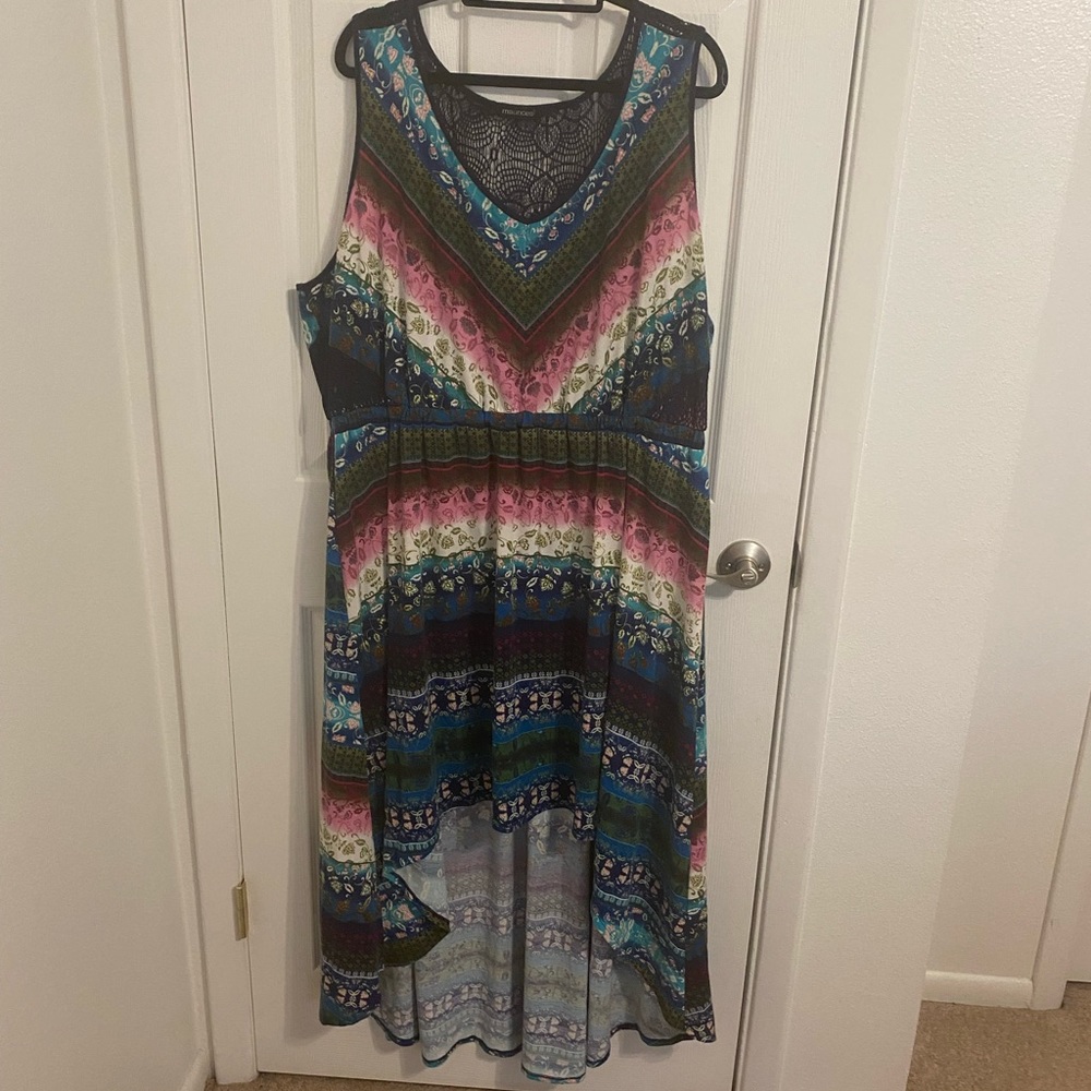 Maurices hi-low dress with lace detail